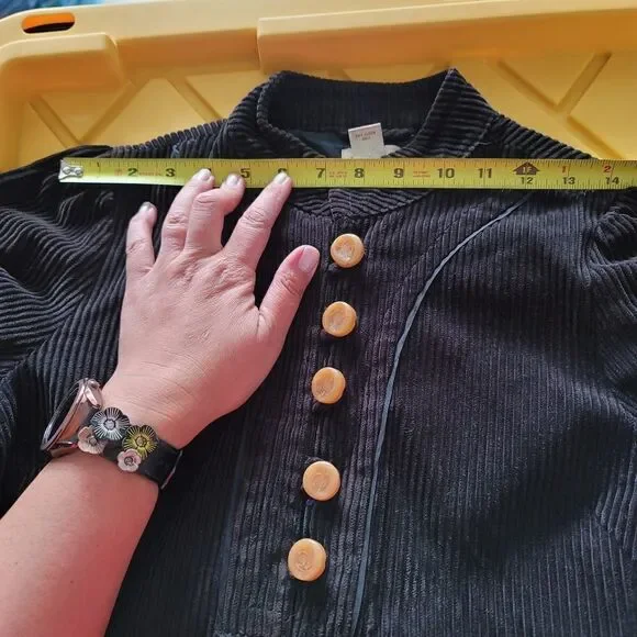 RARE anthropologie elevenses peacock corduroy - Picture 13 of 16